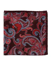 [Dom Bagnato] Paisley Silk Pochette in Red