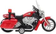 ERINGOGO Pull Back Motorcycle Police Motorbike Model for Lightweight Safe Plaything for Birthday Christmas Present