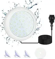 KWODE LED Underwater Pool Lighting for Above Ground Pool, 10 W Cold White Underwater LED Light Magnet with 36 LED Beads, for Frame Pool, Steel Wall Pool, Aquarium, Bathtub, IP68 Waterproof, 7 m Cable