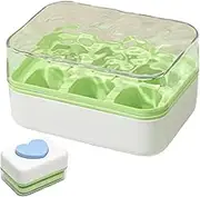 Ice Tray,Ice Tray with Lid - 6-Grid Pressed Design Easy Release Freezing Maker for Easy Making and Storing Home Refrigerator