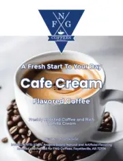 FNG Coffees-Cafe' Cream- DECAF- Ground or Whole Bean- 16 oz