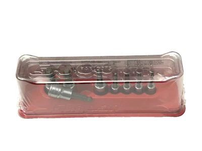 Snap On Tools NEW 208EFTABY 8pc 1/4" 3/8" Drive SAE Ball Hex Bit Socket Set USA