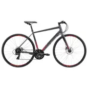 Apollo Exceed 10 Disc Flat Bar Road Bike Matte Charcoal Black/Red (201
