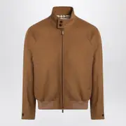 [Burberry] Cashmere Harrington Jacket 54 IT Brown