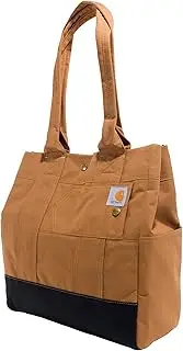 [CARHARTT] Vertical, Durable Water Resistant Tote Bag with Snap Closure, Vertical Tote