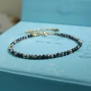 Natural Snowflake Obsidian Dainty Bracelet Crystal Healing Bracelet Wholesale