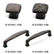 Aged Oil Rubbed Bronze Square Design Cabinet Hardware Knobs & Pulls