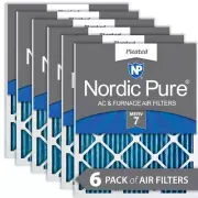 FILTER 20X28X1 MERV 7 MPR 600 6 PIECES ACTUAL SIZE 20 X 28 X 0.75 MADE IN THE US