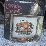 NEW 1972 Creative Crewel Kit Peaceable Kingdom By Erica Wilson Jungle Sealed