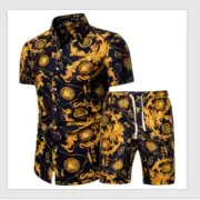 Katertomyman- Pattern Printed Casual set Summer Activewear