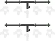 DJ Lighting Bar T-Bar Lighting Extension Cross Bar Mount for Tripod Speaker Stand DJ Lighting Tripod Mount, Set of 2