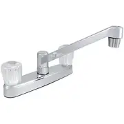LDR INDUSTRIES 012 3105CP-CG Cambridge Dual Acrylic Handle Non Metallic Without