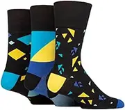 [SockShop] Gentle Grip | Non-Binding Cotton Socks | 3 Pairs | Men's Sizes | Colourburst |