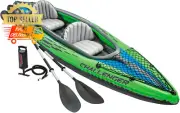 Intex Challenger K2 Inflatable Kayak Set 2 Person Paddle Pump Seat Skeg 400lb