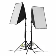 Photography Lighting Softbox Continuous 150W Soft Box Light Stand Kit For Studio