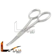 12 Safety Scissors Mustache Nose Ear Hair Pet Grooming Manicure 3.5" Curved New