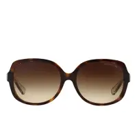 在飛比找博客來優惠-MICHAEL KORS 粗框透明琥珀色太陽眼鏡-棕色（現貨