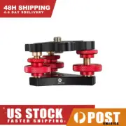 Triple-wheel Precision Leveler Camera Tripod Head Leveling Base Aluminum Alloy