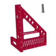 Miter Triangle Ruler Angle Scriber Tool Portable High Precision Hole Scribing