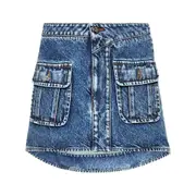 [Jw Anderson] Jw Anderson Curved Mini Skirt 6 UK BLUE