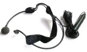 Pro 5m cord XLR 3Pin 48V Phantom Power Headset Head wear Condenser Microphone