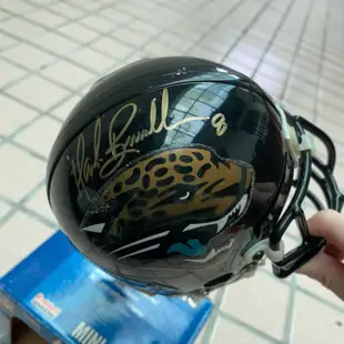 Authentic Auto Riddell Mini Helmet Panthers Mark Brunell 簽名小型頭盔