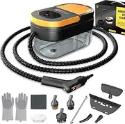 Steam Cleaner, 3-Level Adjustable Handle, 15s Heat-Up, 1.6L Tank, Portable Steamer for Cleaning, Steam Cleaner for Home for Dirt, Grease, Grout, Tile,Floor,Couch and Car