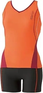 [arena] LAR-4270W Lara Sepa Separates (Spats with Inner Insert) (Insert Fit Pad) Orange D x B Gray x PR Red x Yellow (ORGD)