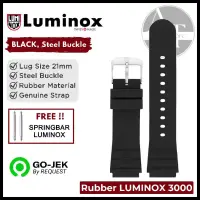 在飛比找蝦皮購物優惠-橡膠錶帶 Luminox 3000 3900 21mm 黑色