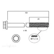 Permaseal Cylinder Head Bolt Set - HBS009