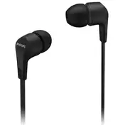 Philips Wired Earbud Gel In-ear Headphones Black