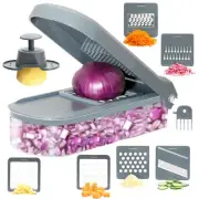 Heavy Duty 6-in-1 Vegetable Chopper & Mandoline Slicer | 6-Blade Onion Dicer ...