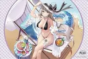 Bushiroad Rubber Mat Collection V2 Vol. 1578 Azur Lane Aquila Shallow Water Holiday Sadia Ver.