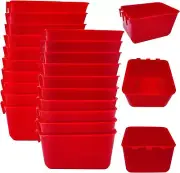 20 Pcs Chicken Coop Feeder Water Cup,16 oz Cage Cups Chicken Feeder Waterer,