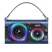 LEKATO Portable Speaker Bluetooth Loud RGB Light Waterproof