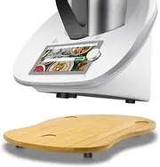 Sliding Board for Thermomix TM6 TM5, Bamboo Quick Moving Sliding Board for Thermomix Vorwerk Food Processor TM6 Accessories, for Thermomix TM6 TM5 Underlay Board Rolling Board