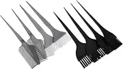 Gogogmee 8pc Hair Tint Brush Set Dye Applicator Brush for Barber Salon Diy Hair Coloring