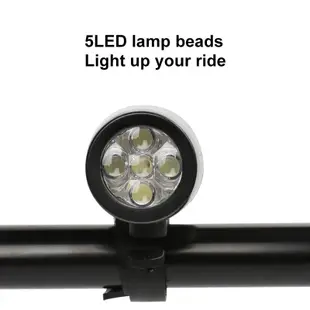 Mini LED自行車前燈及一套尾燈IPX4防水安全警示自行車燈適用於山地車座管頭盔背包燈(不含電源)dermacos.