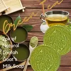 2pk of Green Tea Natural Loofah Goat's Milk Soap
