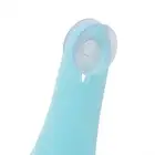 (Blue)Bathroom Hanging Clock With Sucker Hooks Wall Clock Waterproof Silent