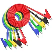 Goupchn 5PCS Alligator Clips Test Leads Dual Ended Crocodile Wire Cable with ...