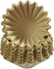 100 Pcs Coffee Filters, 1-4 Cup Basket Coffee Filters, Natural Brown Unbleached