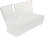 [DOITOOL] Box Cord Organizer Charger Organizer Wire Organizer Cord Storage Cord Hider Cable Storage Organizer Plastic White