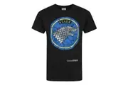 Game Of Thrones Mens Stained Glass Stark T-Shirt (Black) (S)