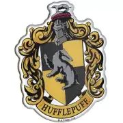Hufflepuff Crest Premium Chrome Domed Logo Automotive Decal Sticker Badge Emblem