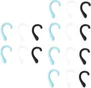 3sets Cover Silicone Hook Ear Protection for Earbud Cover Comfortable Ear Cushions Black White Light 3pairs*3