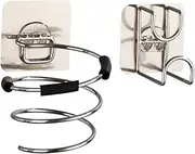 ERINGOGO Hair Dryer Frame Washbasin Wall Rack Hair Dryer Holder Stand No-drill 1 Set Durable