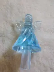 Blue Angel Tree Topper for Ceramic Christmas Trees. 3/8" Diameter Stem
