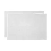 2pc Bambury Ultra soft Angove Bath Mat 50x80cm White Cotton Woven Home Decor