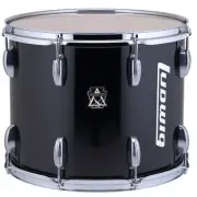 Ludwig LULT15PB Ultimate Marching 12X15 Single Leg Tenor Drum Black Cortex